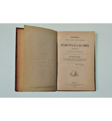 Memoria sobre las causas que han originado la situación de la raza indígena de México y medios de remediarla