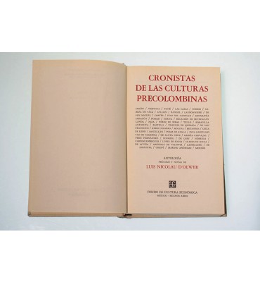 Cronistas de las Culturas Precolombinas