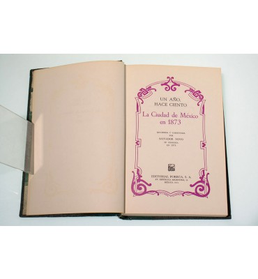 Un año, hacie ciento. La Ciudad de México en 1873