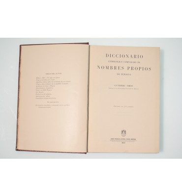 Diccionario etimológico comparado de nombres propios de persona