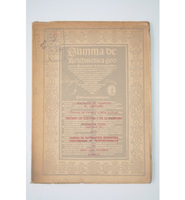 Tractatus de Computis et Scrpturis (Trattato de ´computi e delle scritture)