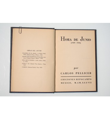 Hora de junio (1929- 1936)