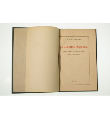 La cuestión religiosa en relación con la educación pública en México