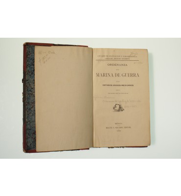 Ordenanza de la Marina de Guerra de los Estados Unidos Mexicanos
