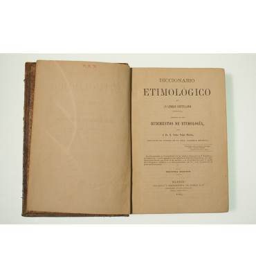 Diccionario Etimológico de la lengua castellana