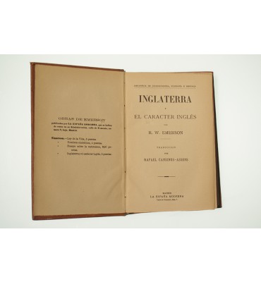 Inglaterra y el carácter inglés 