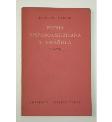 Poesia hispanoamericana y española, ensayos