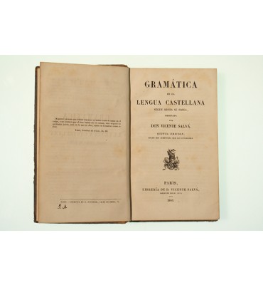 Gramática de la lengua castellana según ahora se habla