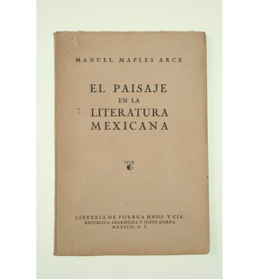 El paisaje en la literatura mexicana