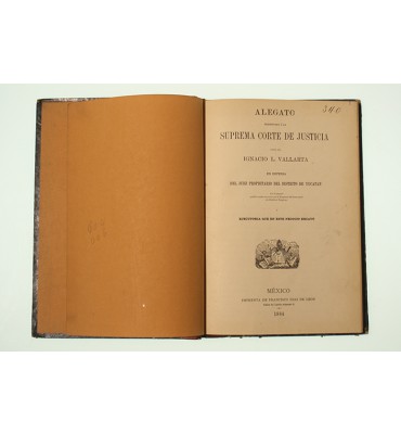 Alegato presentado a la Suprema Corte de Justicia