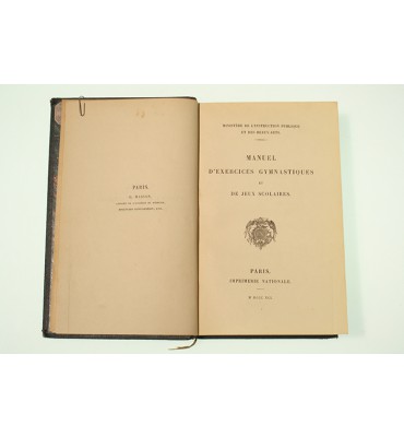 Manuel D ´Exercices Gymnastiques et de Jeux Scolaires