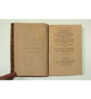 Origen, progresos y estado actual de toda la literatura