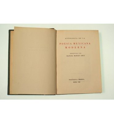 Antología de la Poesía Mexicana Moderna