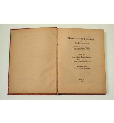 Memoria de la Secretaría de Gobernación
