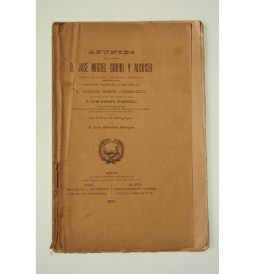 Apuntes de la vida de D. José Miguel Guridi y Alcocer