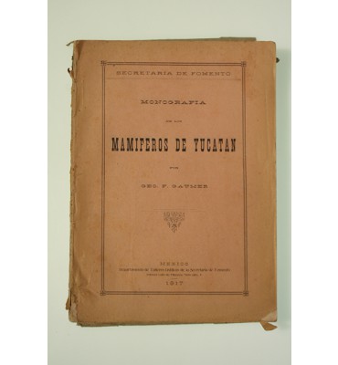 Monografía de los mamíferos de Yucatán