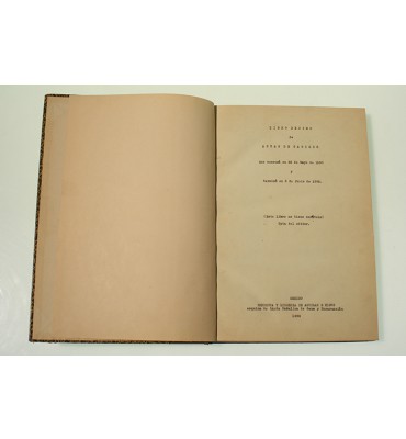 Libro décimo y undécimo de Actas de Cabildo 