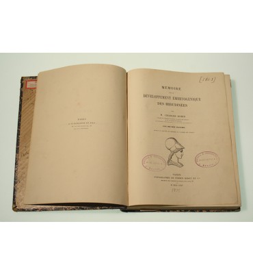 Mémoire sur le développement embryogénique des hirudinées