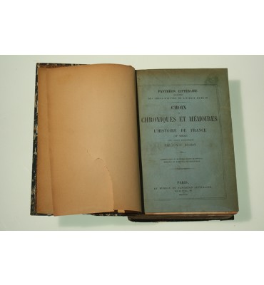Choix de chroniques et mémoires sur l'histoire de France