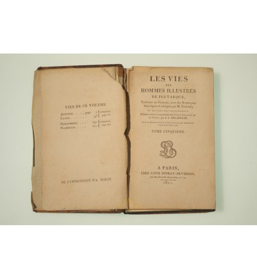 Les vies des hommes illustres de Plutarque