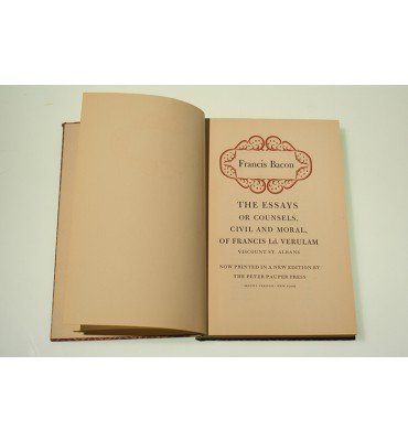 The essays or counsels, civil and moral, of Francis Ld. Veralum