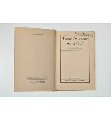 Tiene la noche un árbol