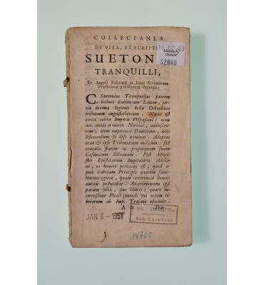 Collectanea de vita et scripti Sueton Tranquilli