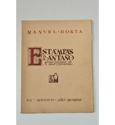 Estampas de antaño añejas páginas de amor y picardía