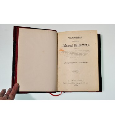 Memorias del Coronel Manuel Balbontín *