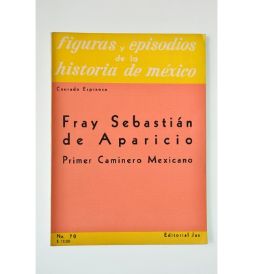 Fray Sebastián de Aparicio. Primer caminero mexicano *