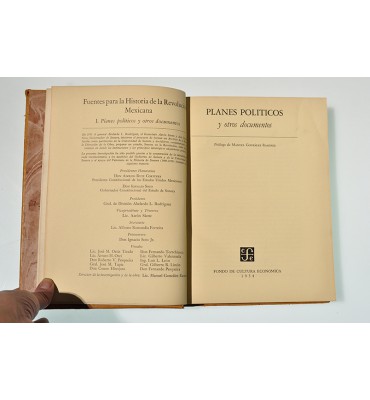Planes políticos y otros documentos