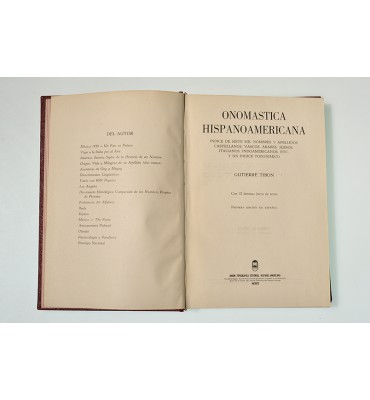 Onomástica hispanoamericana