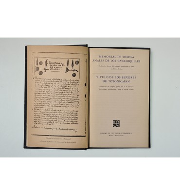 Memorial de Solola anales de los Cakchiqueles - Título de los señores de Totonicapan (ABAJO CH)