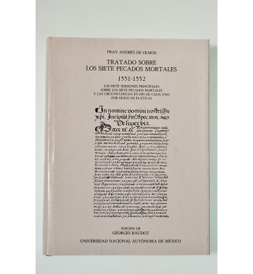 Tratado sobre los siete pecados mortales 1551-1552*