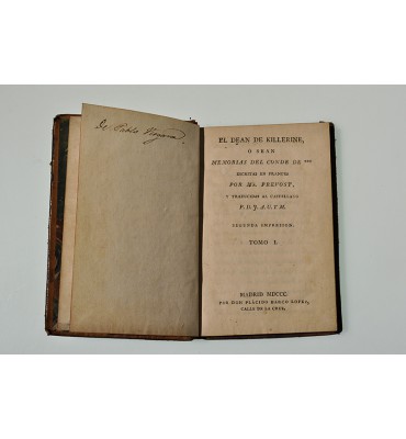 El Dean de Killerine, ó sean Memorias del conde de ***  
