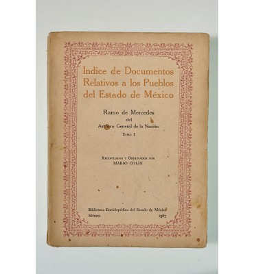 Índice de documentos relativos a los pueblos del Estado de México
