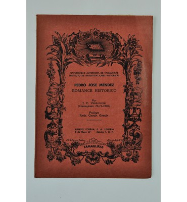 Pedro José Mendez. Romance histórico