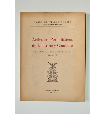 Artículos periodísticos de doctrina y combate
