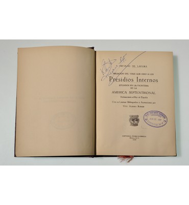 Relación del viaje que hizo a los presidios internos situados en la frontera de la América Septentrional perteneciente al Rey de España