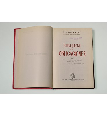 Teoría general de las obligaciones *