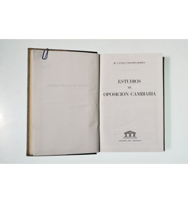 Estudios de oposición cambiaria