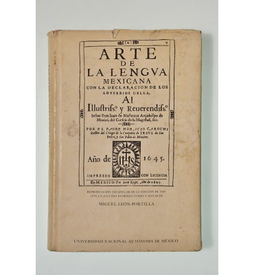 Arte de la lengua mexicana