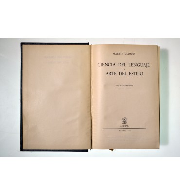 Ciencia del lenguaje y arte del estilo