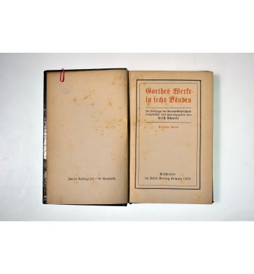 Goethes Werke in sechs Bänden,