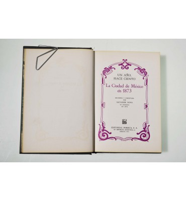Un año, hace ciento. La Ciudad de México en 1873*