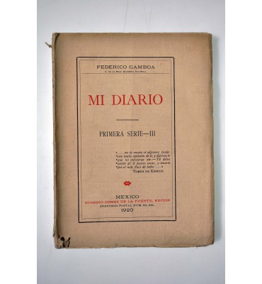 Mi diario. Primera Serie.-III