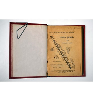 Leyendas históricas. Su alteza serenisima.