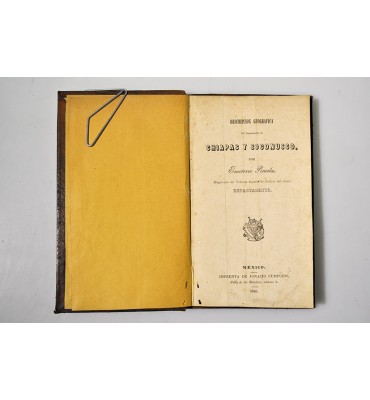 Descripción geográfica del Departamento de Chiapas y Soconusco