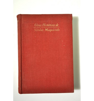 Obras históricas de Nicolás Maquiavelo 