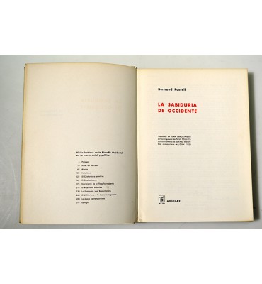 La sabiduria de Occidente *
